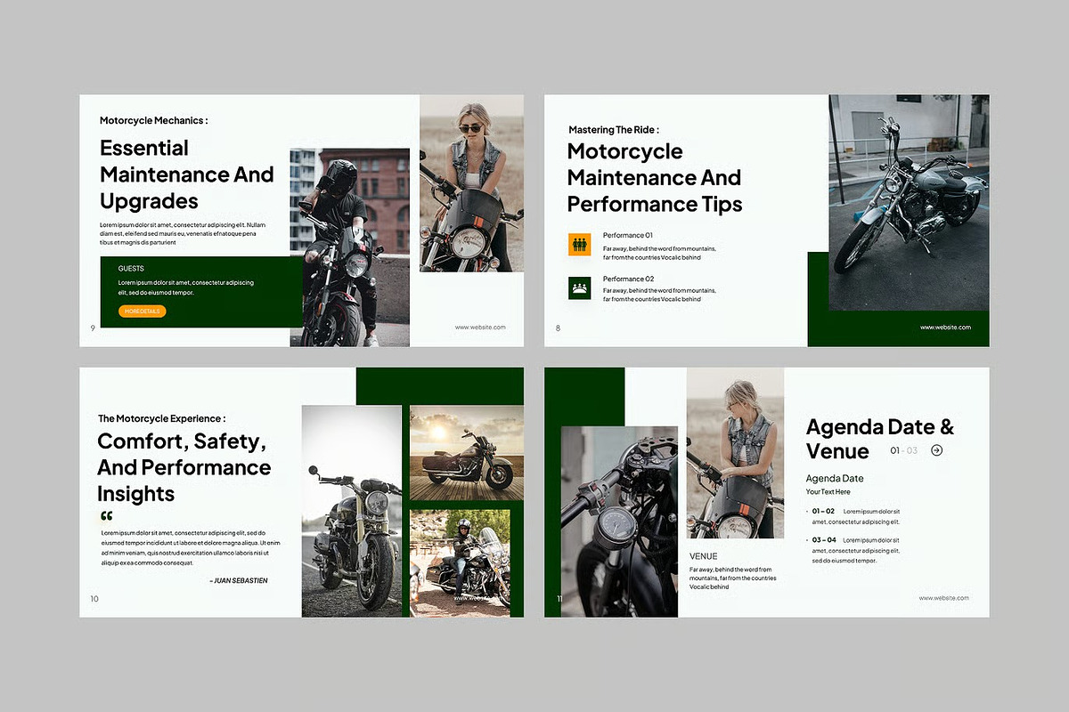 Motorcycle Industry GSlides, PPoint preview 3