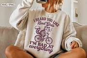 I Heard You Like Bad Girls Bad Cat, an Animal Illustration by Libby Wishes (Thumbnail 1 of 4)