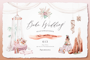 Boho Wedding Illustrations
