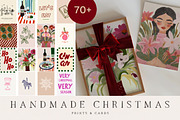 Modern Handmade Christmas Prints, a Background Graphic by Laras Wonderland (Thumbnail 1 of 10)