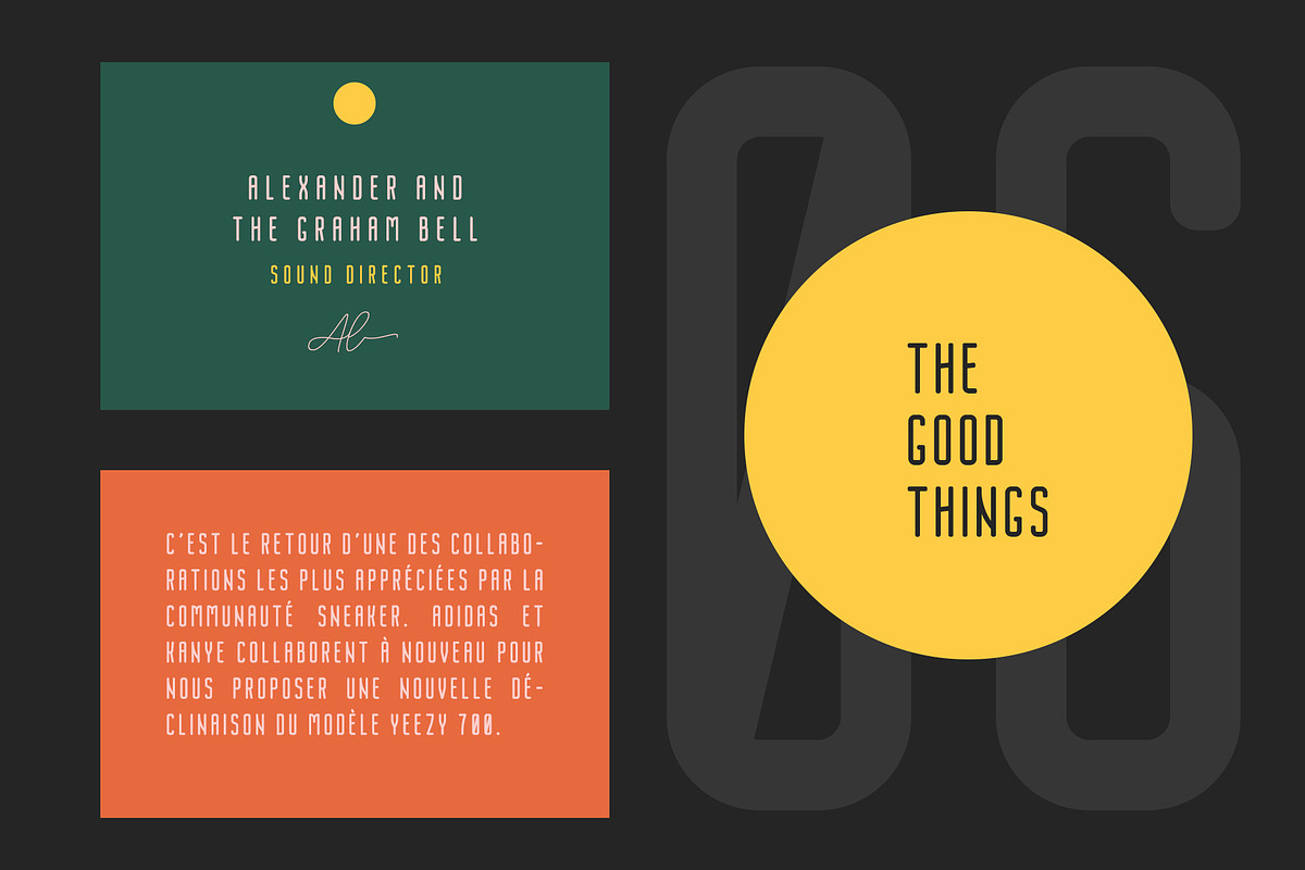 Nordin Rounded - Condensed Sans preview 3