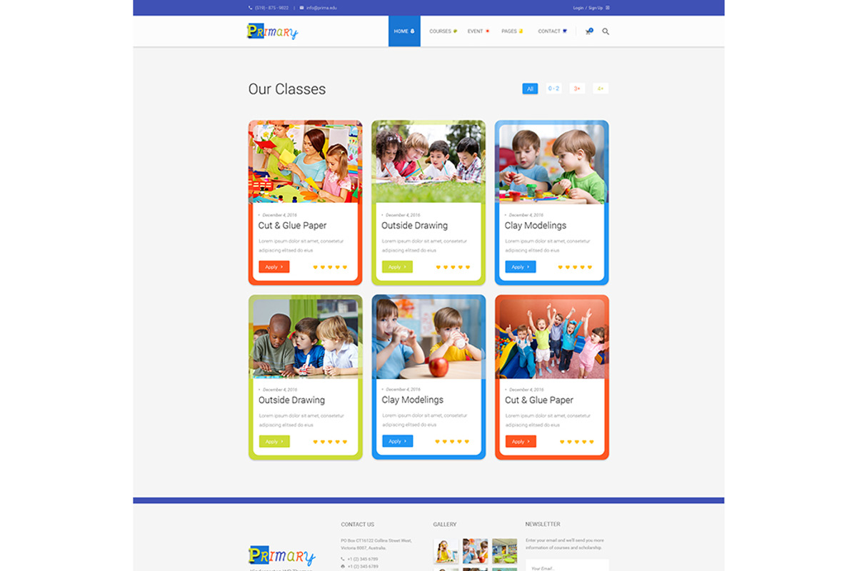 Primary - Unique Education Wordpress, a WordPress Template by Knighthemes (Photo 11 of 17)