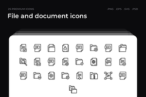 File And Document Icons