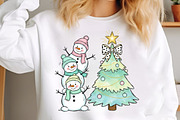 Coquette Christmas Snowman PNG, an Illustration by Libby Wishes (Thumbnail 8 of 8)