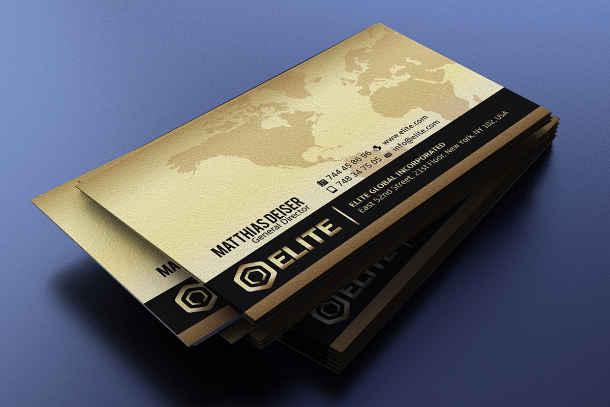 Golden Business Card, a Business Card Template by Marvel (Photo 4 of 4)