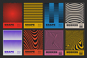 80 MODERN GEOMETRIC VECTOR POSTERS, a Texture Graphic by craftlove (Thumbnail 10 of 14)