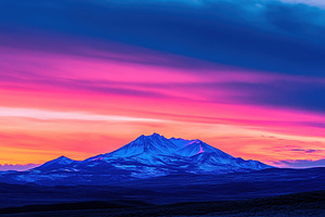 Vibrant sunset sky with striking col, a Photo by Iftikhar Alam