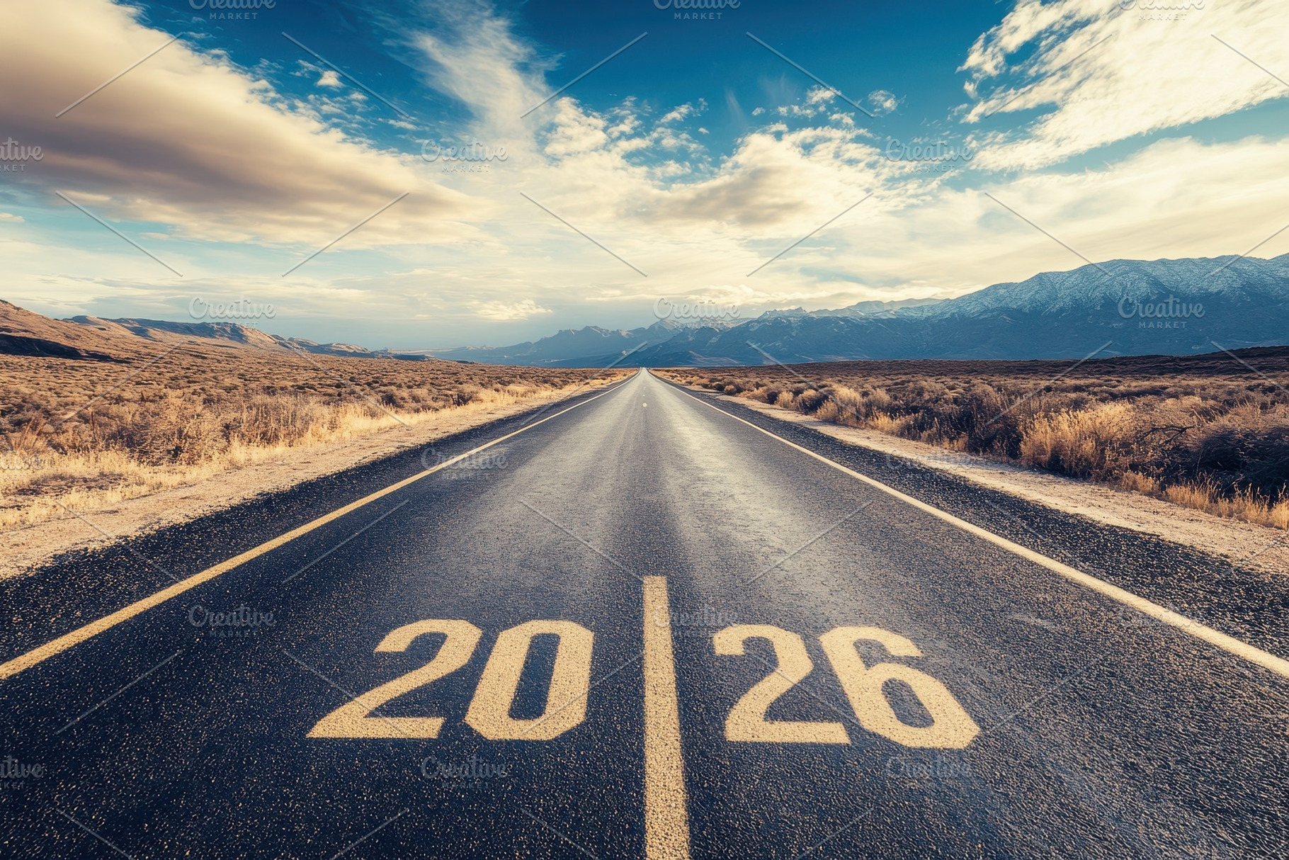 The road to 2026, with a path ahead, a Photo by Pavel_design
