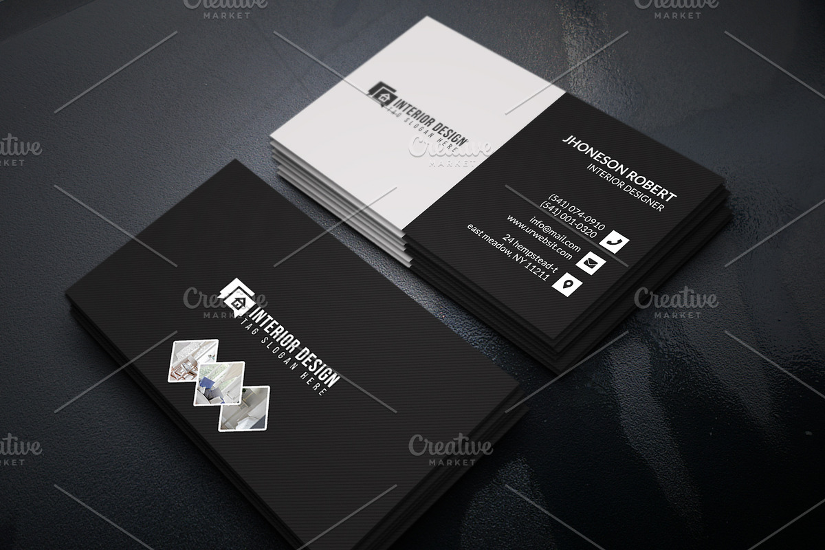 Interior designer Business Card, a Business Card Template by Helal Shop (Photo 2 of 4)