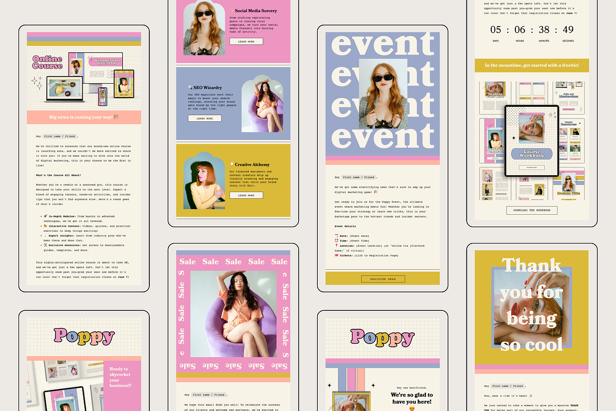 Flodesk Email Newsletter Templates, an Email Template by Branding Babe Co. (Photo 3 of 6)