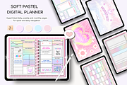 Cute Pastel Pink Digital Planner, a Stationery Template by Tas Creative Studio (Thumbnail 2 of 9)