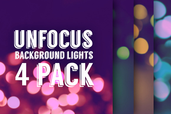 Blurred Lights Background Set