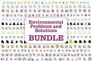 Environmental problems and solutions, an Outline Icon by IMG Visuals (Thumbnail 1 of 23)