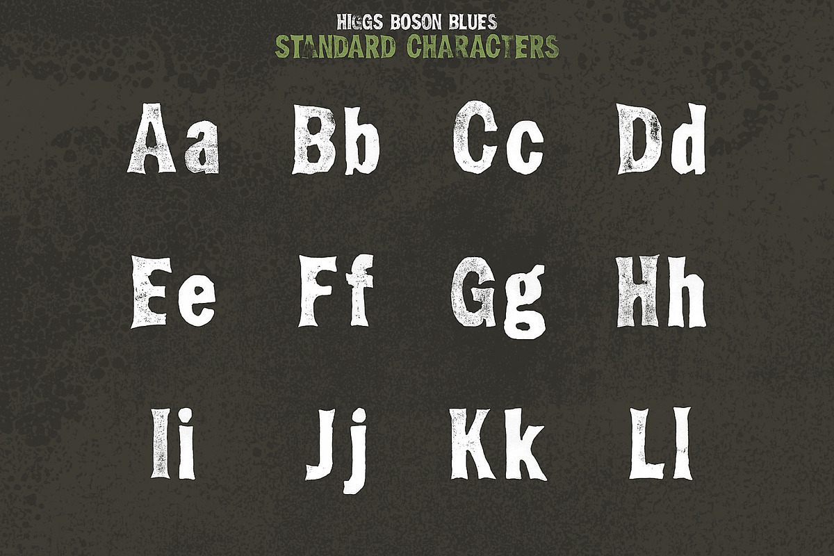 Display font Higgs Boson Blues, a Sans Serif Font by Itsmesimon (Photo 13 of 13)