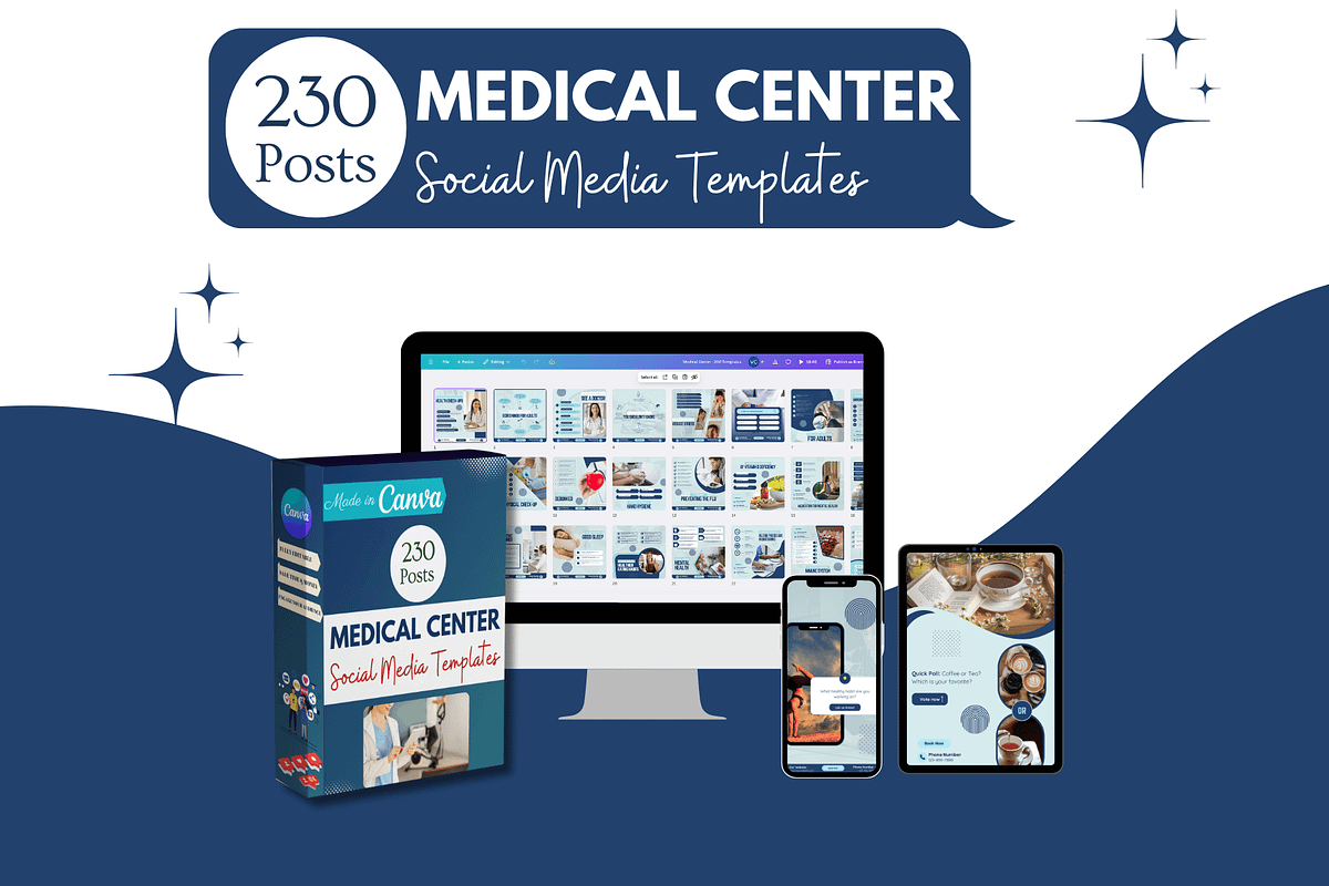 230 Medical Center Canva Templates, a Social Media Template by Viral Content Design (Photo 13 of 13)
