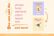 100 Retro Instagram Post Templates, a Social Media Template by Hell Yeah Designs (Thumbnail 10 of 10)