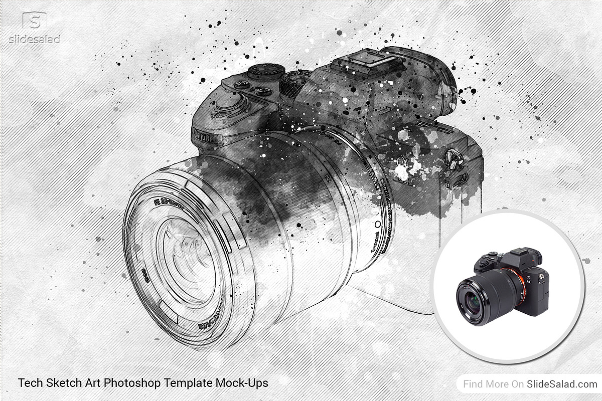 Tech Sketch Art Photoshop Mock-ups, an Action Add-On by SlideSalad (Photo 25 of 27)