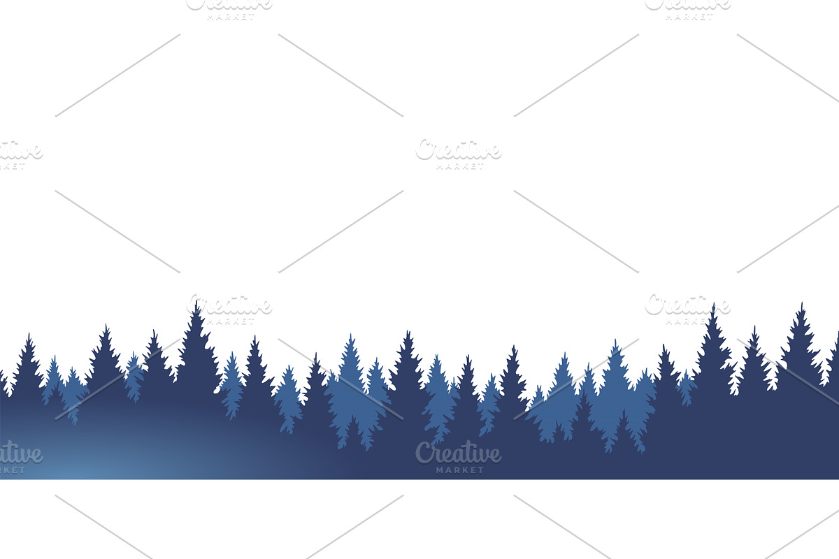 Mountains silhouettes landscape, an Illustration by the8monkey