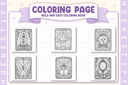 Cozy Tarot Coloring Book, a Decorative Illustration by HueNestify (Thumbnail 3 of 4)