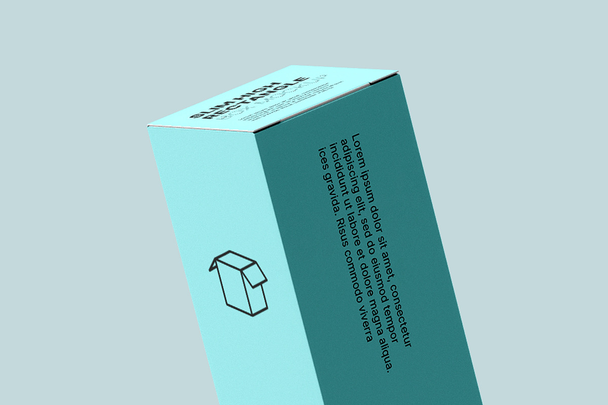 Slim High Rectangle Box Mockups, a Packaging Mockup by Illusiongraphic (Photo 14 of 19)
