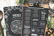 FREE! Trifold + Cafe Menu Template, a Brochure Template by BarcelonaShop (Thumbnail 1 of 6)