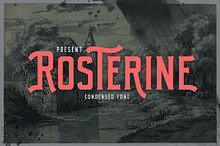 Rosterine - Condensed Font