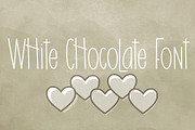 White Chocolate Font, a Sans Serif Font by Miss Kate (Thumbnail 1 of 3)