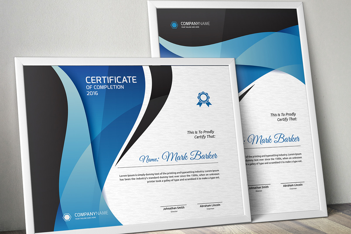 Certificate Word | PSD | AI, a Stationery Template by Curve Design (Photo 4 of 8)