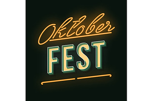 Oktoberfest Vintage 3d Lettering