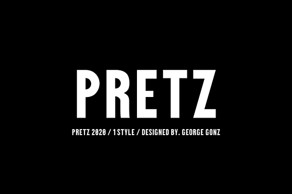 Pretz Typeface preview 8