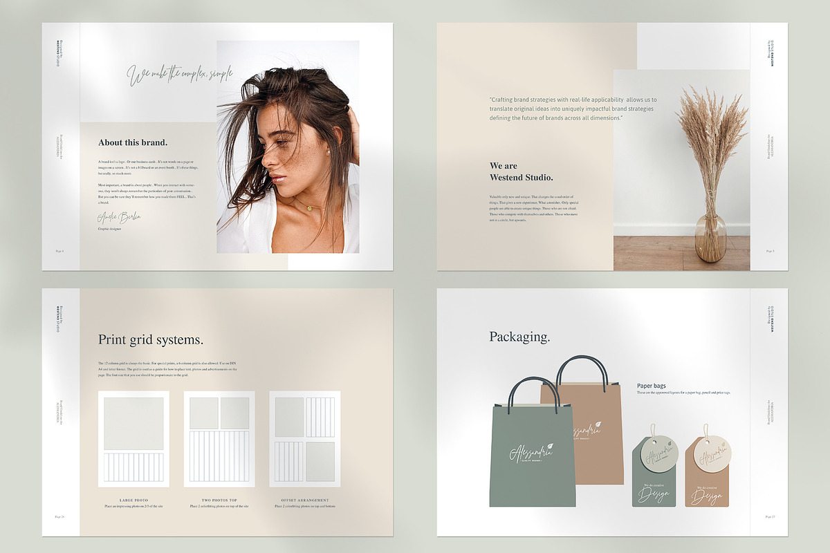 Alessandria - Brand Guidelines, a Brochure Template by Imagination Area (Photo 6 of 10)