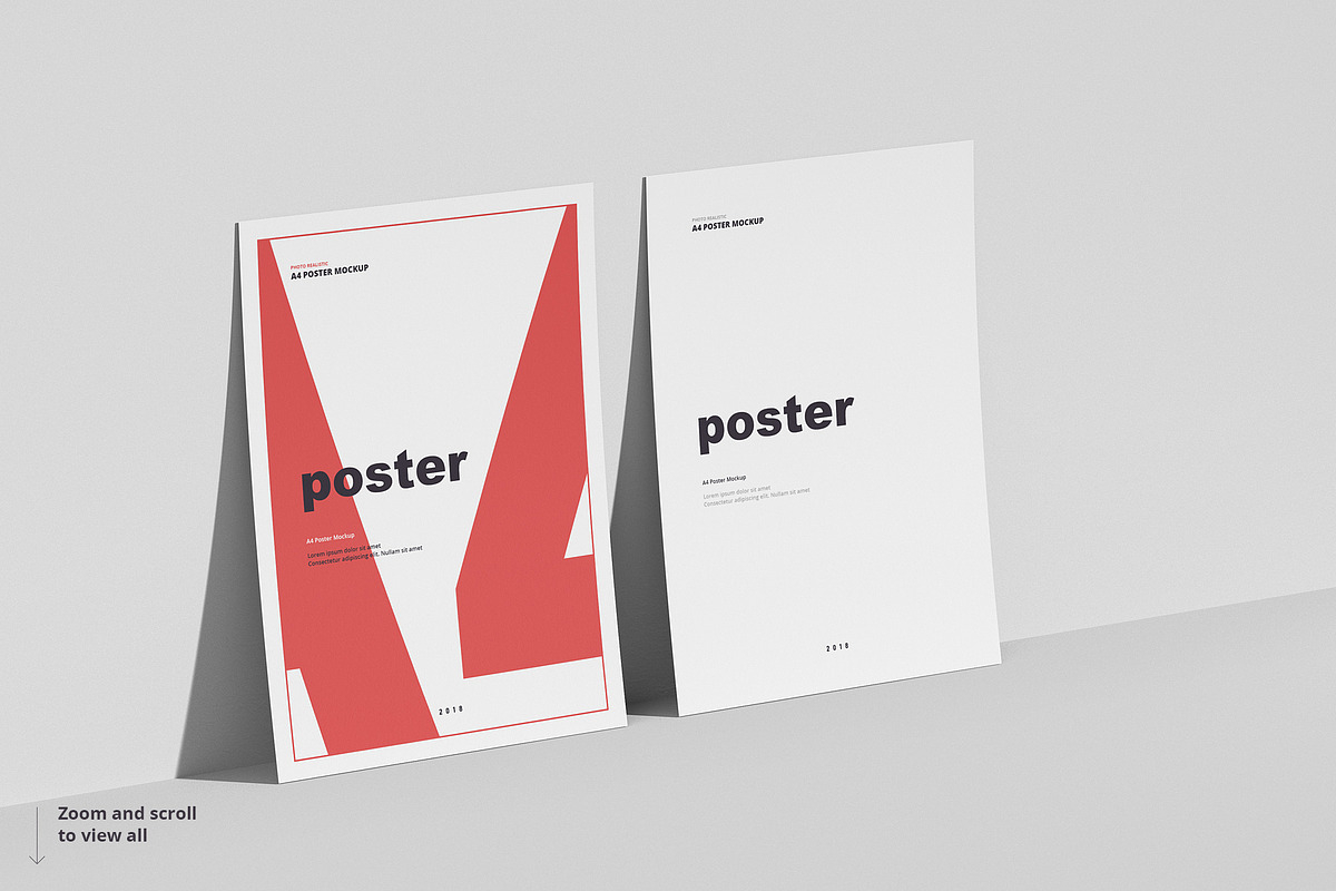 Poster / Flyer Mockups, a Books & Magazine Mockup by WebAndCat (Photo 9 of 21)