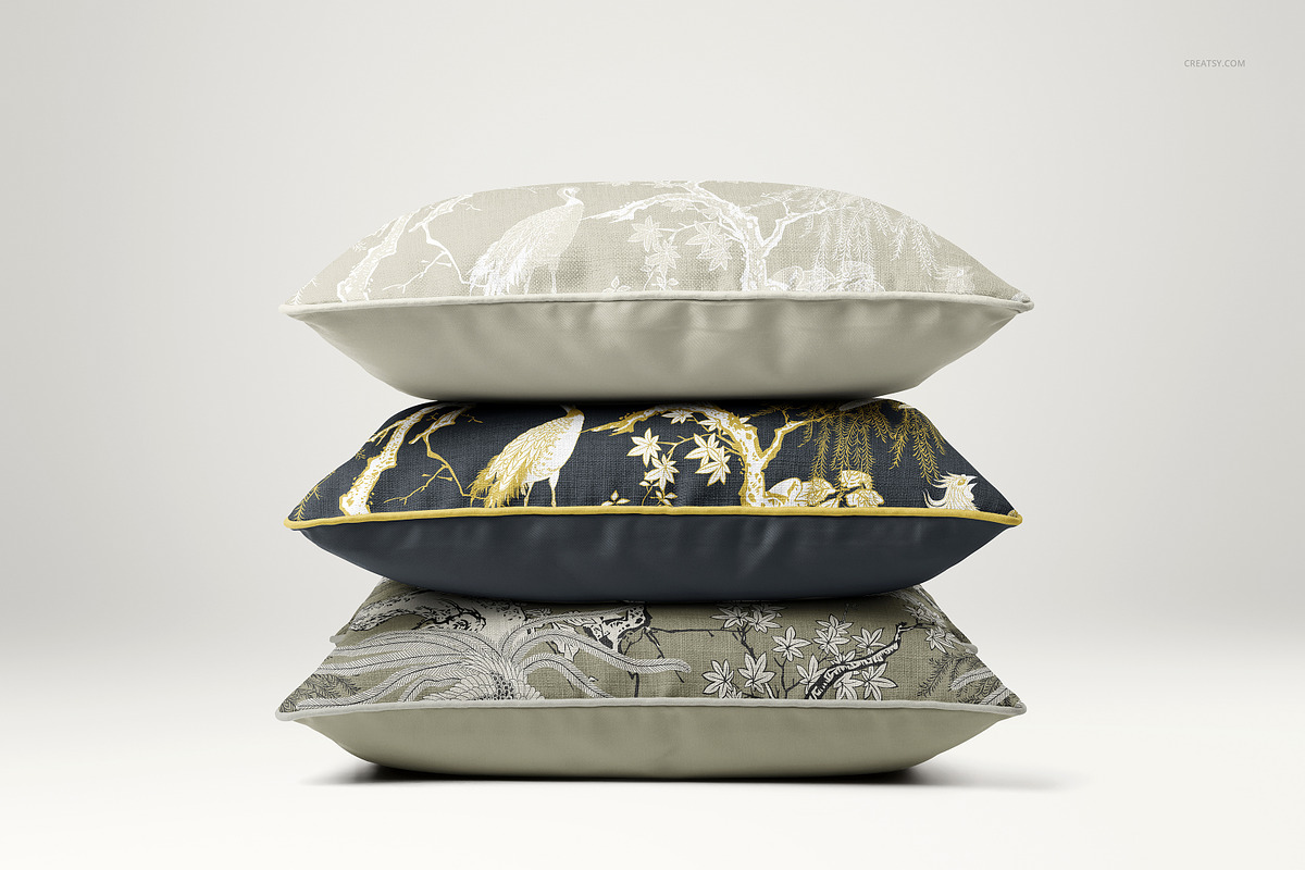 Reversible Piped Cushions Mockup Set, a Household Mockup by creatsy5 (Photo 21 of 25)