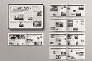 Digital Newspaper Template Landscape, a Brochure Template by TemplatesForest (Thumbnail 1 of 2)