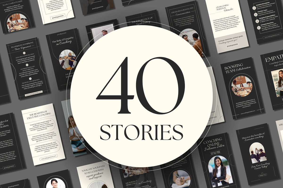 100 Elegant Coaching Templates Canva, a Templates & Theme by TemplateCastleStore (Photo 5 of 10)