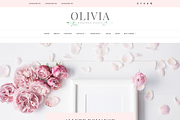 Feminine WordPress Theme | Olivia, a WordPress Template by Hello Chic Designs (Thumbnail 1 of 2)