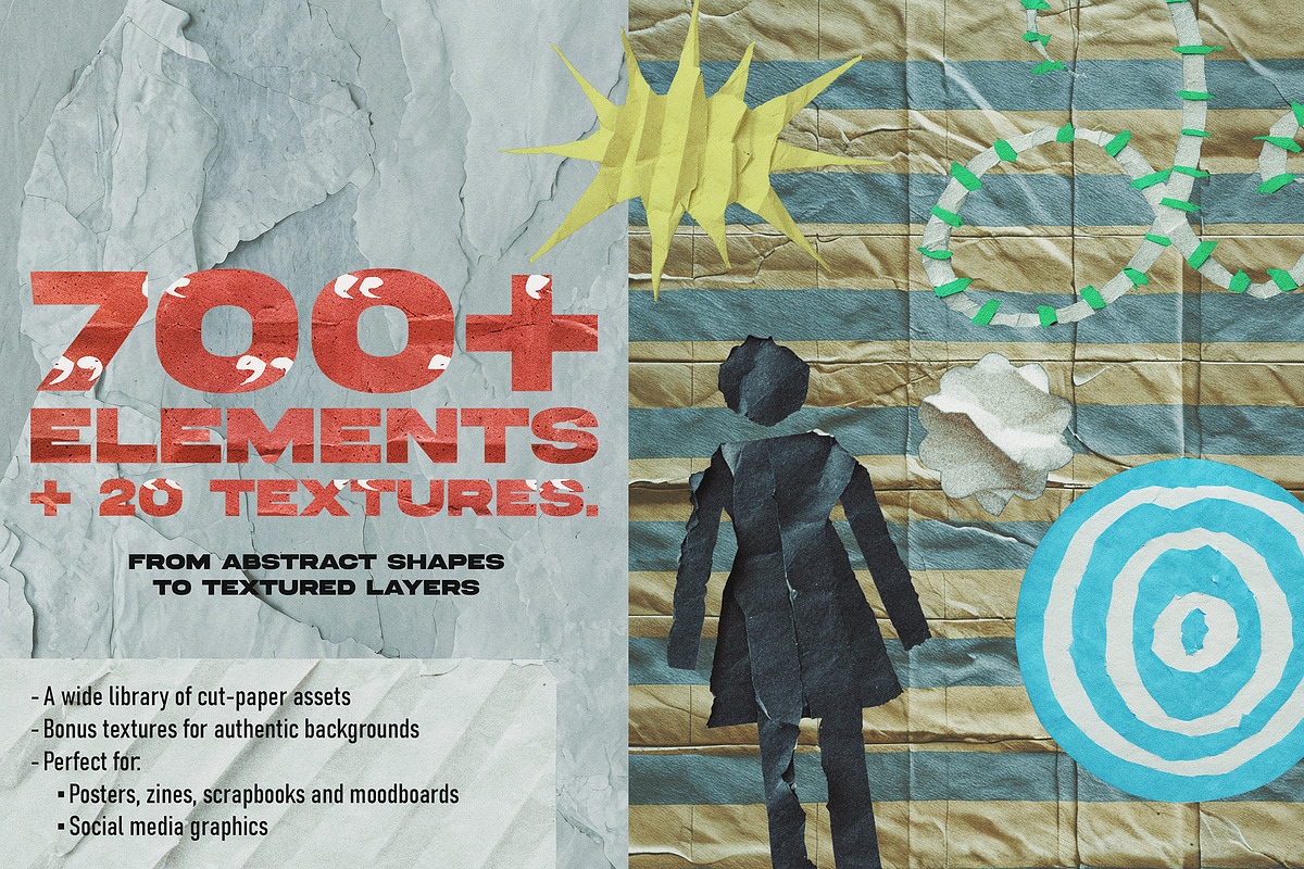 Cut‑Paper Elements: 700+ PNG Kit, an Object Graphic by Megan Aili Designs (Photo 2 of 15)