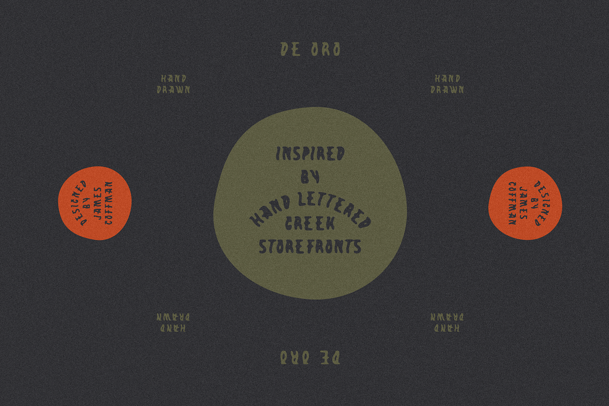 De Oro, a Font by James Coffman Design (Photo 4 of 4)