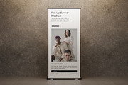 Realistic Roll Up Banner Mockup PSD, an Advertising Mockup by MA-KING_ART (Thumbnail 2 of 5)