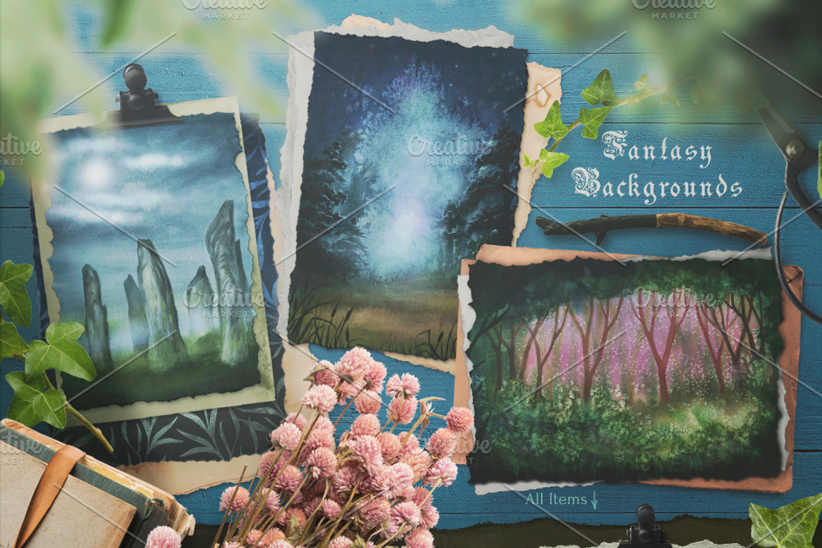 Ostara Celtic Spring Watercolor Set, an Illustration by Fluffy Unicorn (Photo 6 of 12)