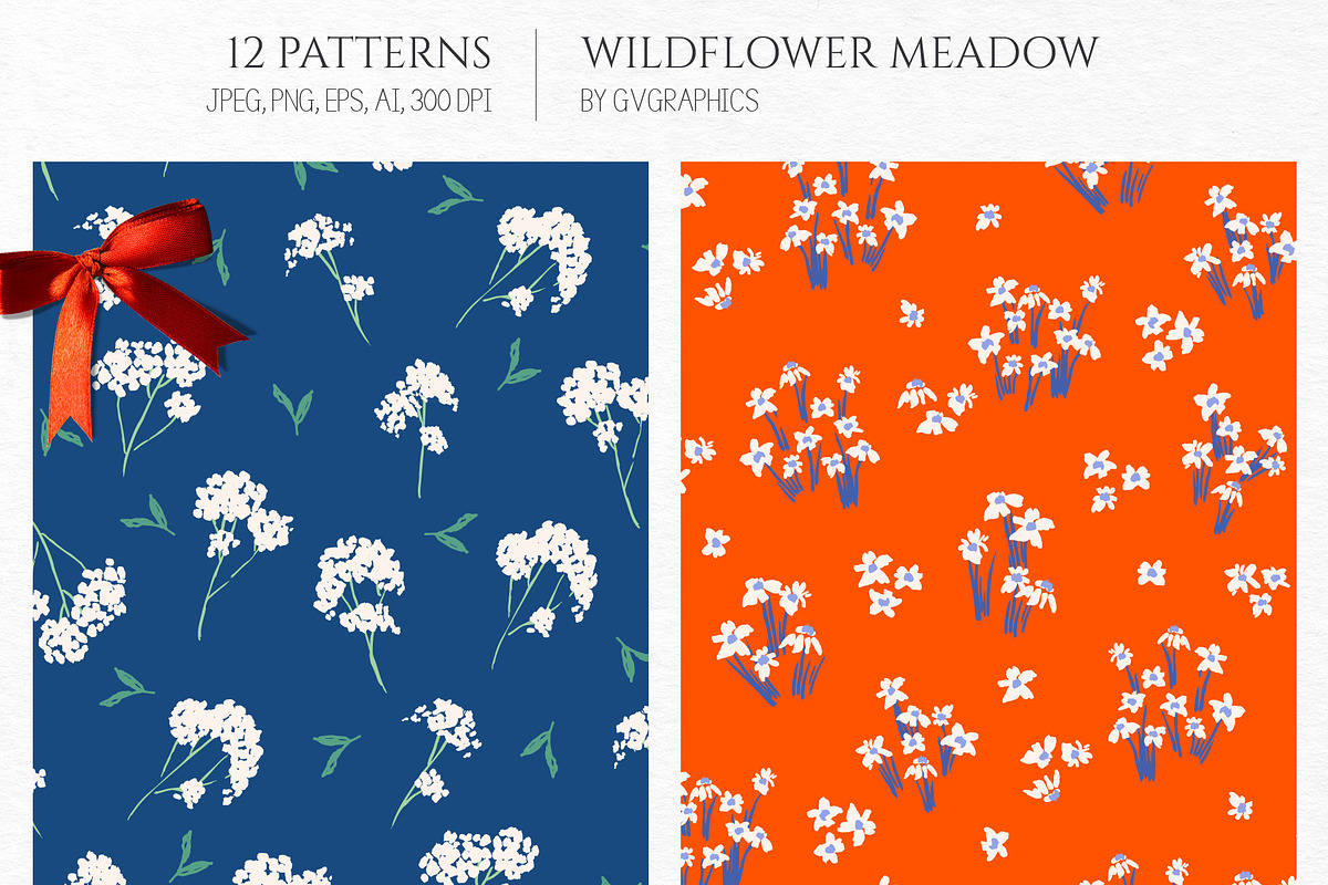 Wildflower Meadow Set, a Pattern Graphic by GVGraphics (Photo 7 of 15)