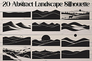 Abstract Landscape Silhouette, an Object Graphic by Designer_Momina (Thumbnail 1 of 20)