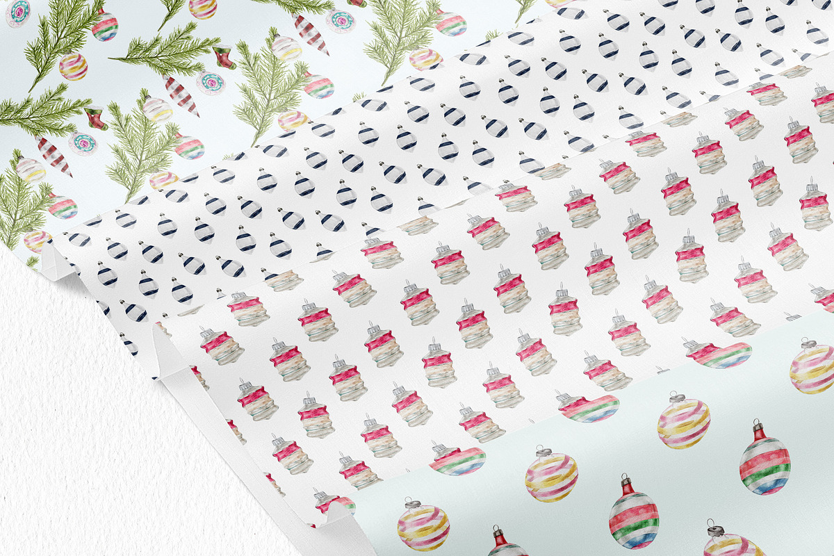 Christmas watercolor clipart set, an Illustration by lilisprints (Photo 6 of 6)