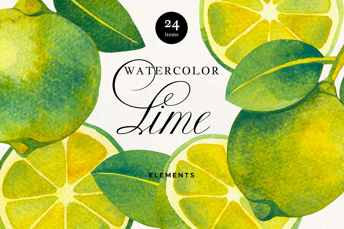 Fruit & Vegetable Watercolor Bundle, a Decorative Illustration by Olga Begak Art & Design (Photo 9 of 13)