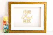 SET OF 2 Nursery Frame Mockups, a Print Template by MockUpHeaven (Thumbnail 2 of 2)