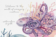 Underwater World in Watercolour, an Animal Illustration by Busy May Studio (Thumbnail 2 of 11)