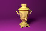 DIY Samovar 3D model template, a Graphic by PolyFish (Thumbnail 1 of 5)