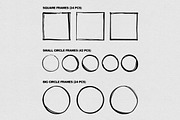 MARKER FRAMES & LINES / 400 PNG Elem, an Object Graphic by BORT GRAPHIC (Thumbnail 7 of 9)