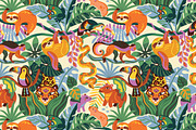 WILD JUNGLE, a Pattern Graphic by PenguinHouse (Thumbnail 4 of 9)