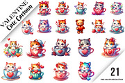 VALENTINE Cute Cartoon, an Illustration by DreamArtGraphic (Thumbnail 1 of 6)